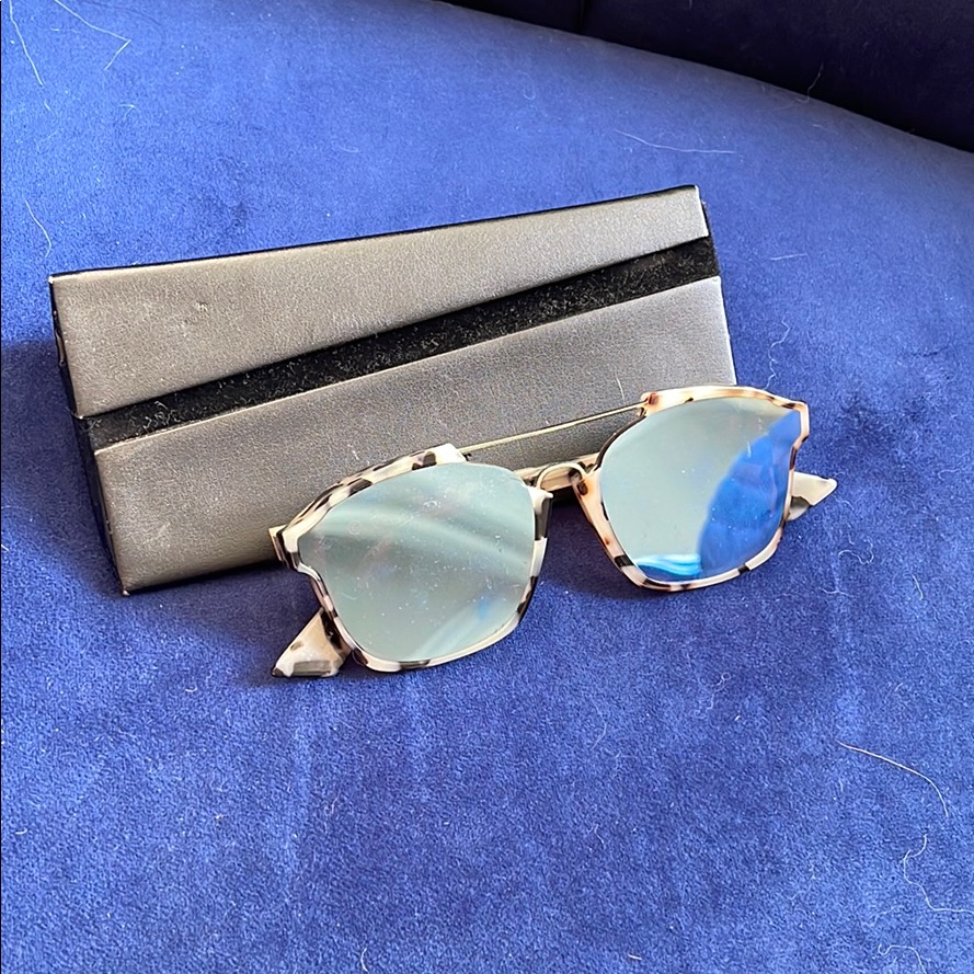 Dior Sunglasses With Pink And Blue Accents